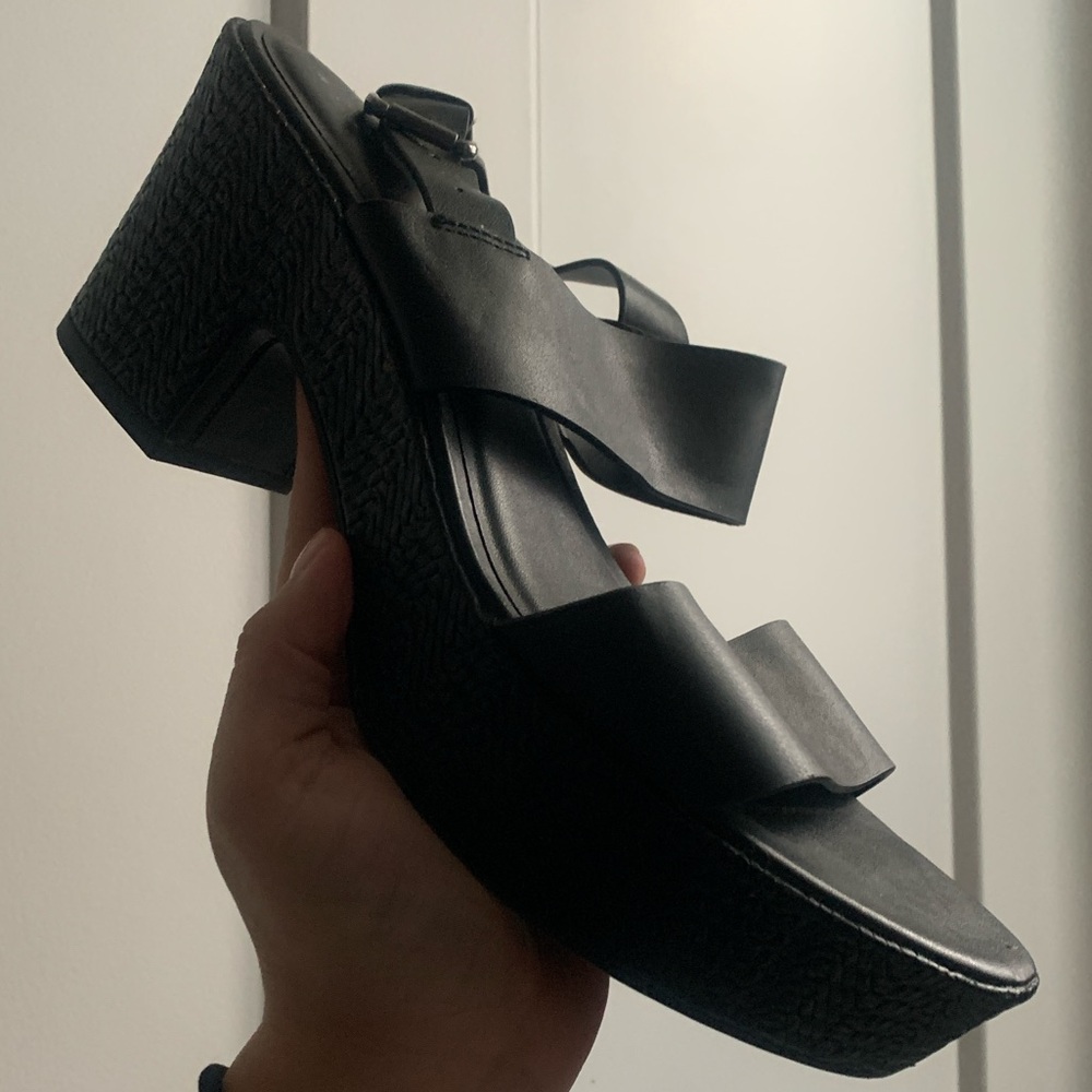 A NEW DAY Black Strappy Heels